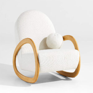 Cadeira de balanço Bouclé